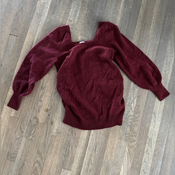 Isabel Maternity by Ingrid & Isabel Burgundy Sweater size Medium - Picture 3 of 12